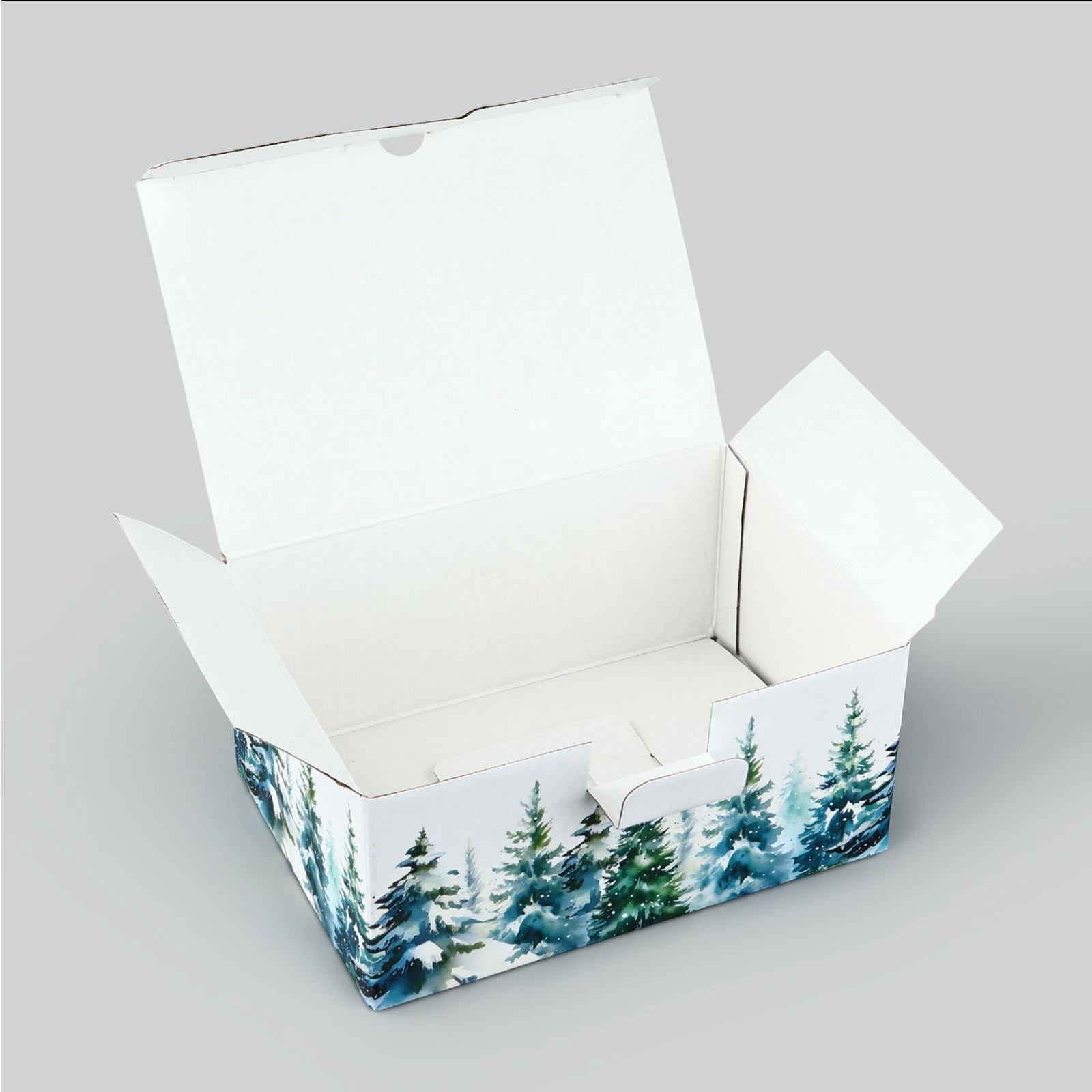 Коробка складная Дарите Счастье "Новогодняя акварель", 22 х 15 х 10 см - фото 5