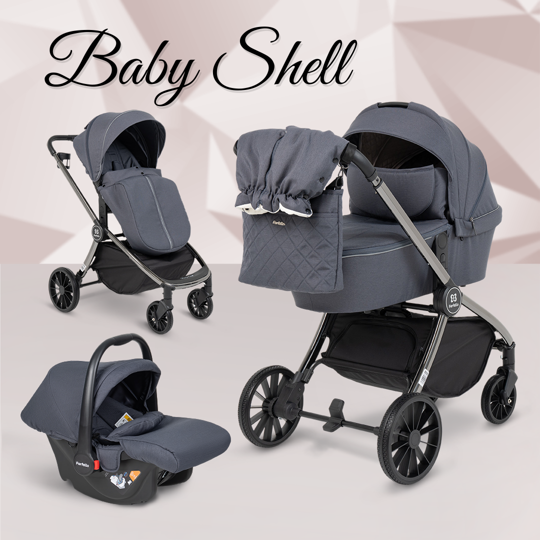 Коляска 3в1 Farfello Baby shell - фото 1