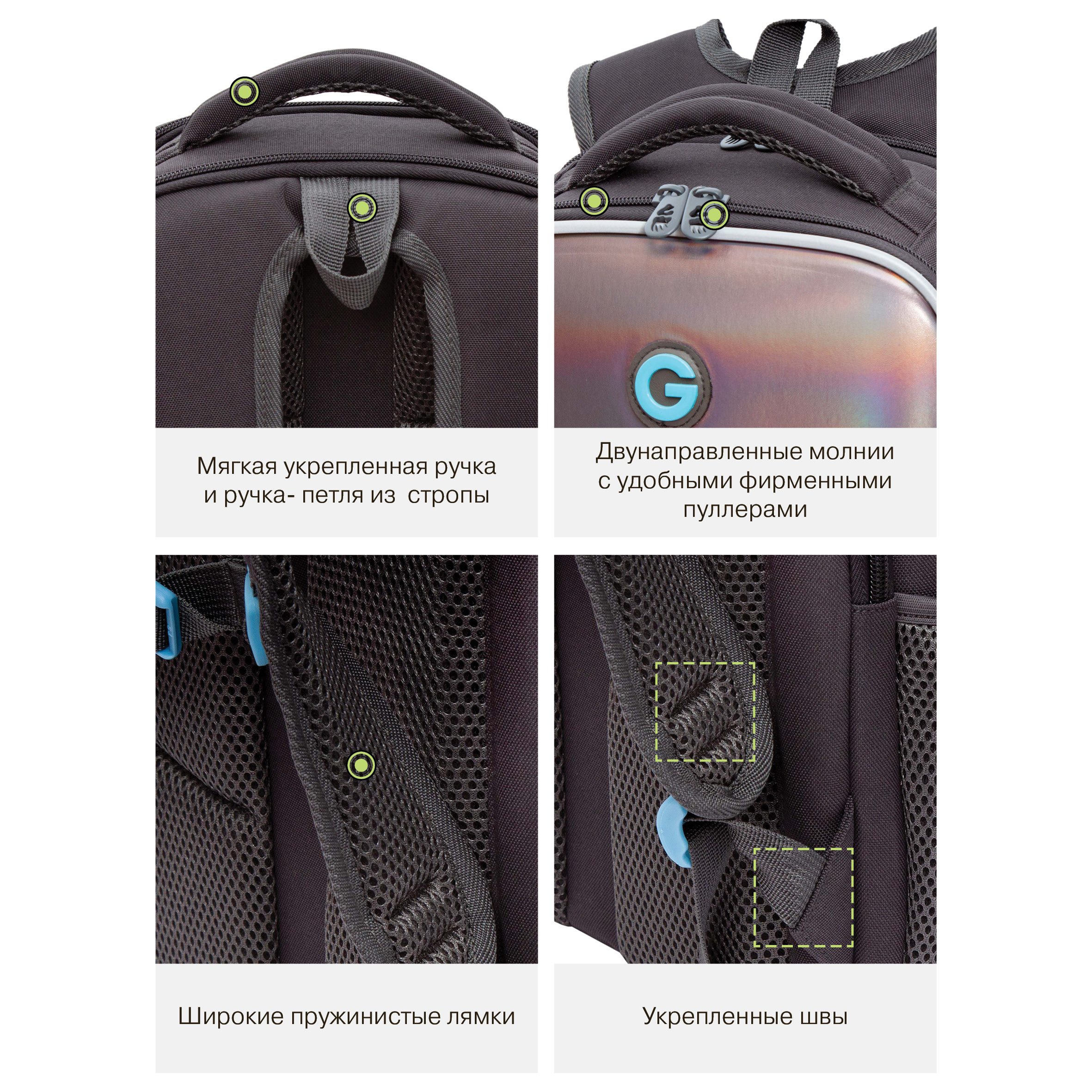 Ранец Grizzly для девочки - фото 13