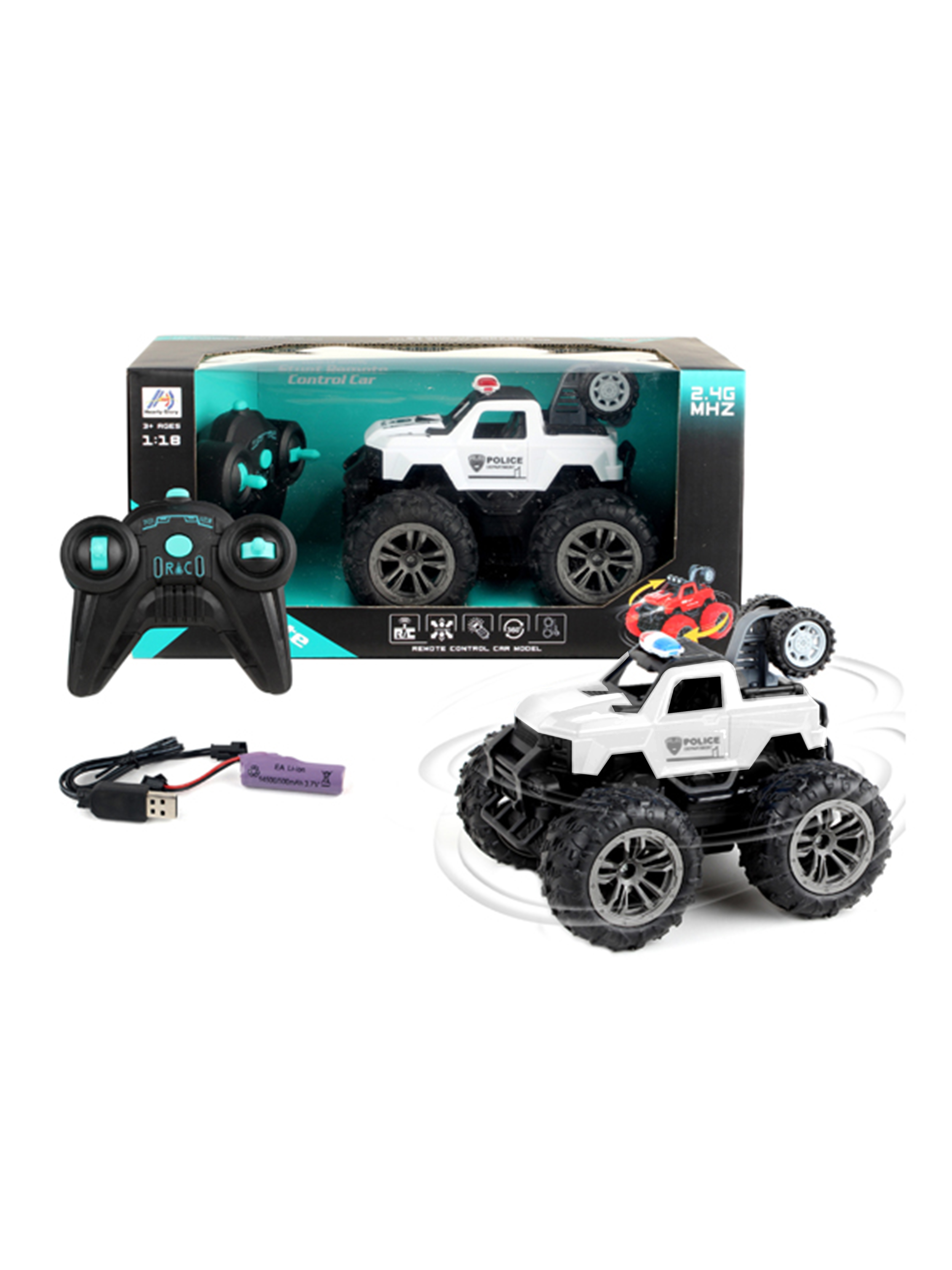 Полицейская машина РУ Наша Игрушка 1:18 - фото 1