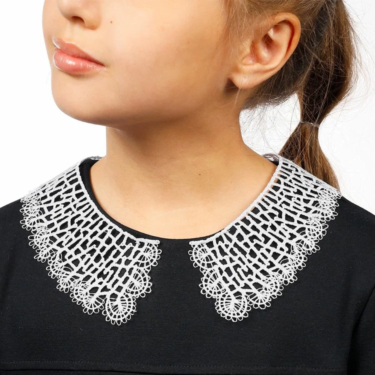 Воротник кружевной KRUZHEVO 21см цвет белый 1 шт - фото 2
