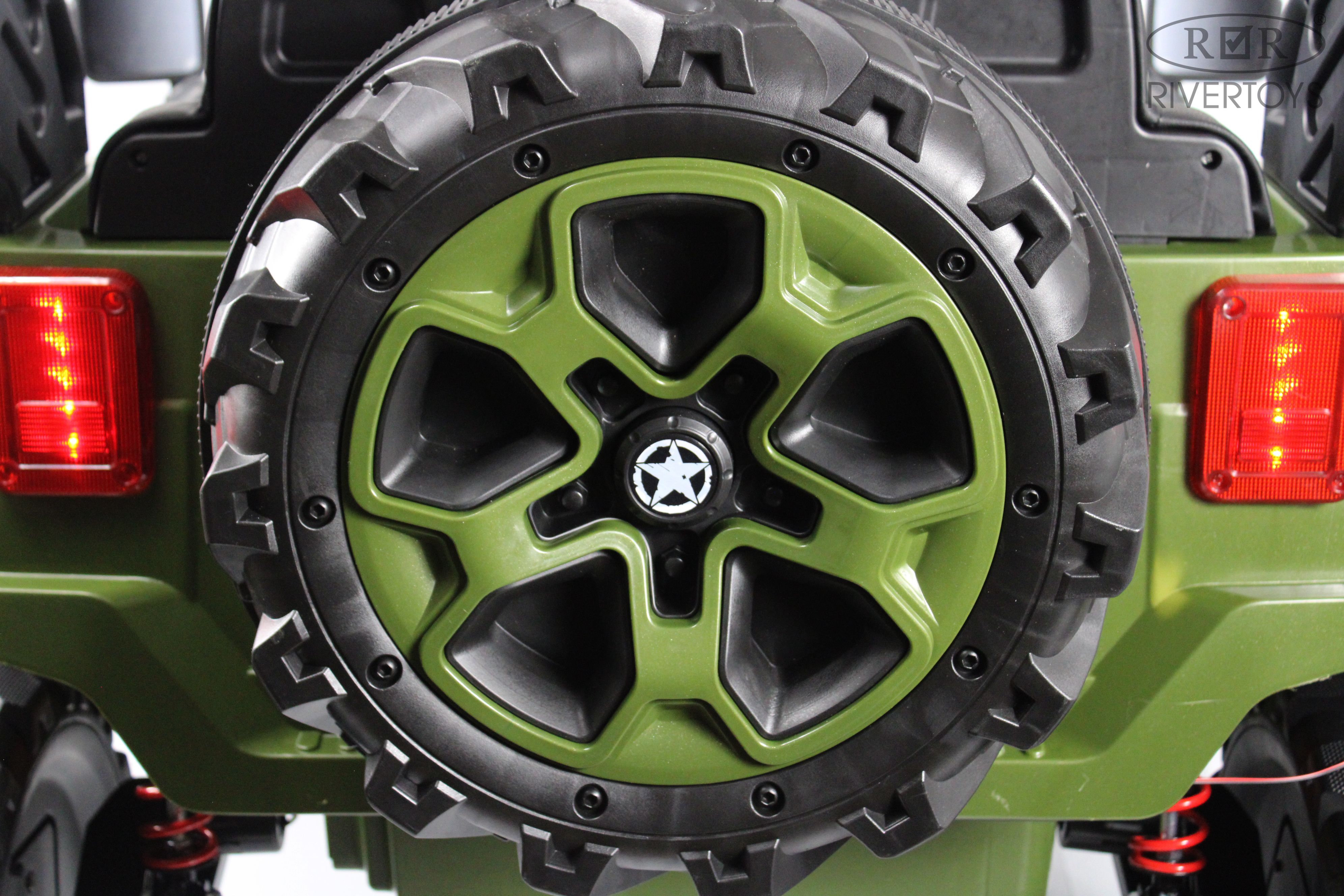 Электромобиль RIVERTOYS М707БХ Green С пультом ДУ - фото 24