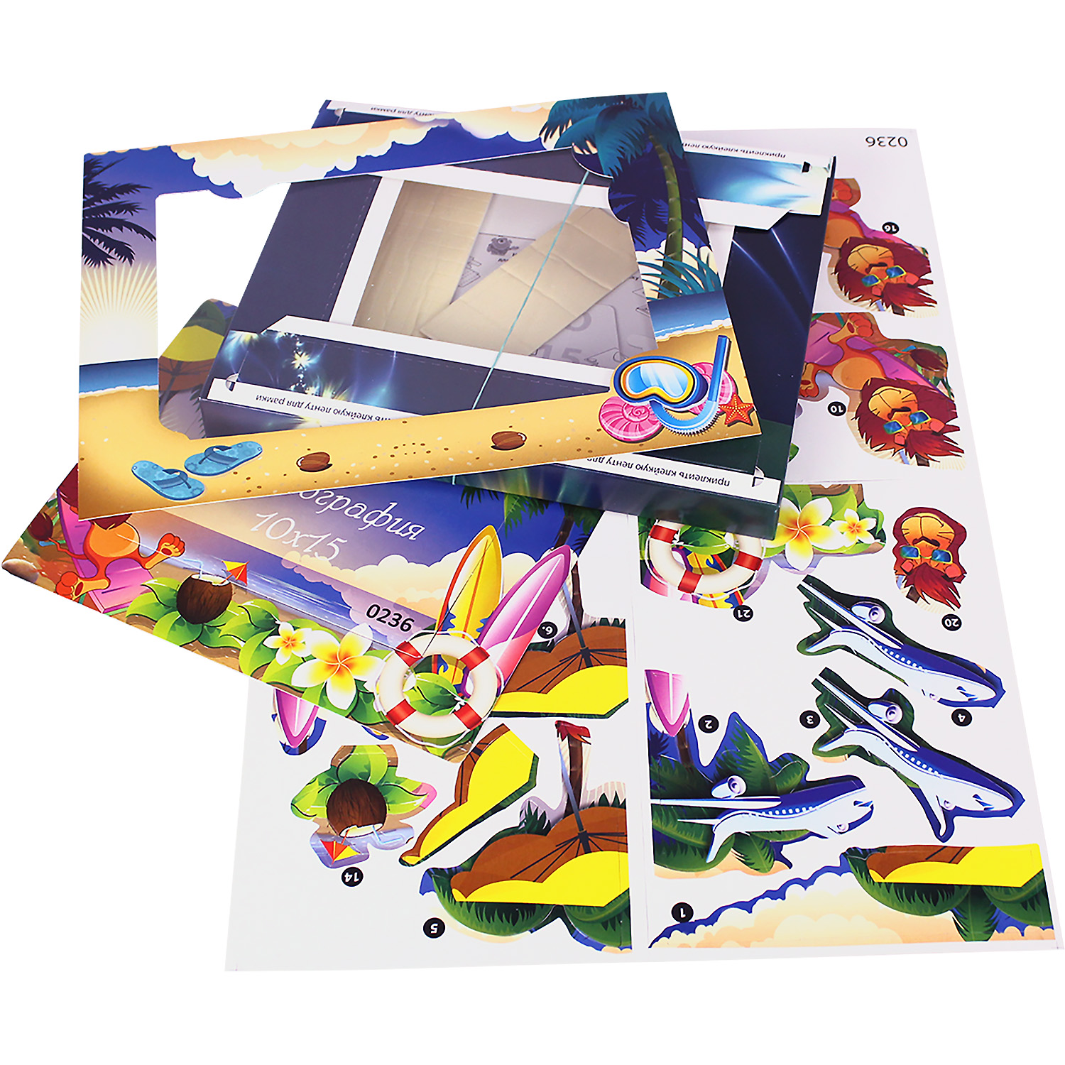 Набор для творчества VIZZLE аппликация На курорте - фото 2