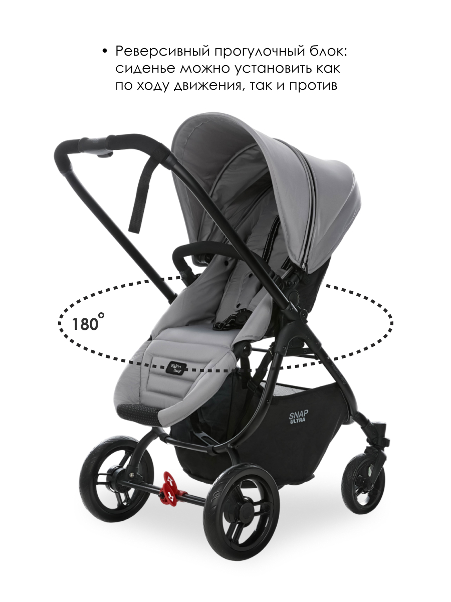 Коляска прогулочная Valco baby Snap 4 Ultra Flatt Matt серый - фото 2