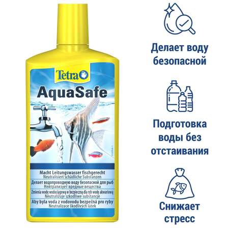 Кондиционер для подготовки воды аквариума Tetra AquaSafe 500мл 198876