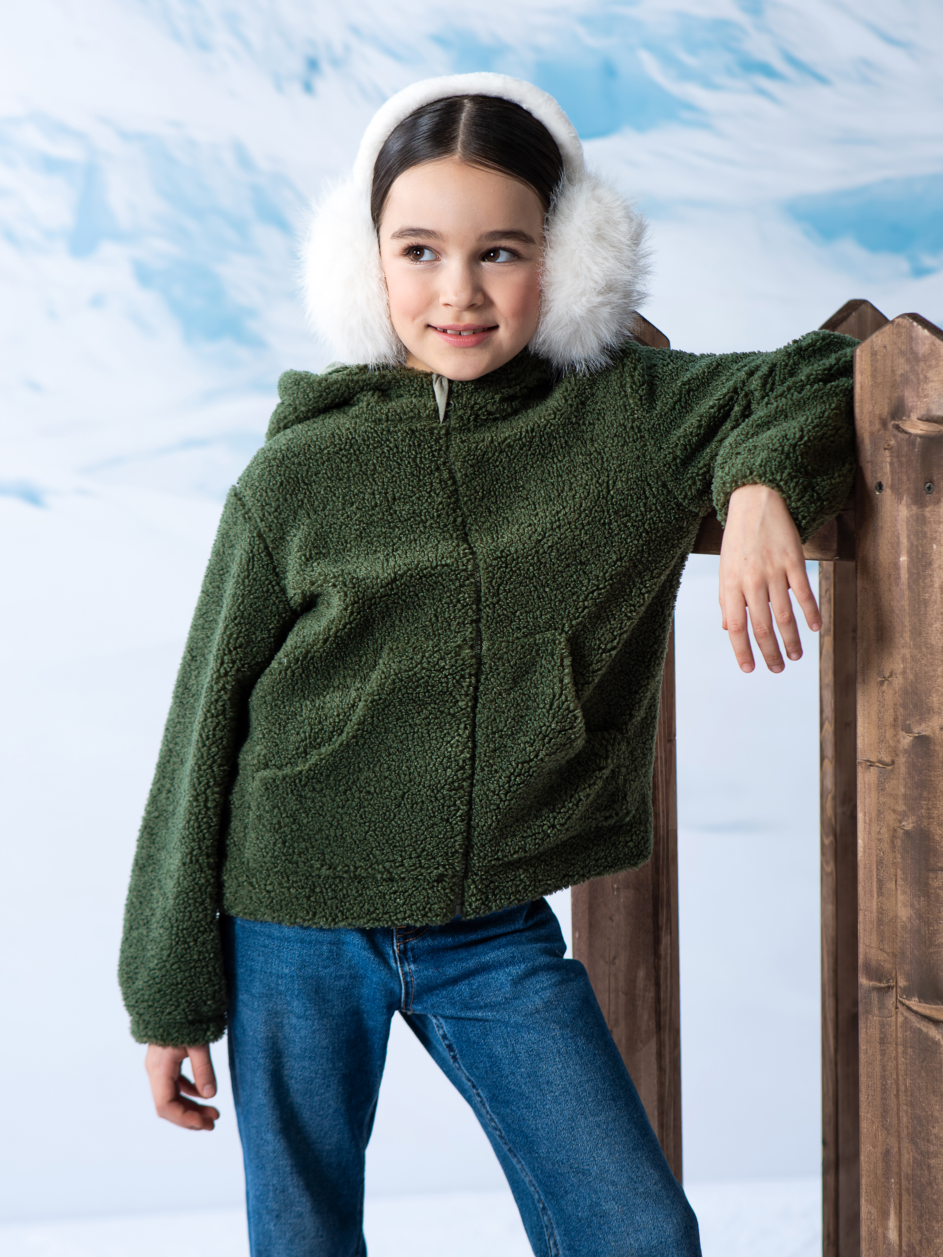 Толстовка LisaWeta FC-01-24 хаки - фото 3