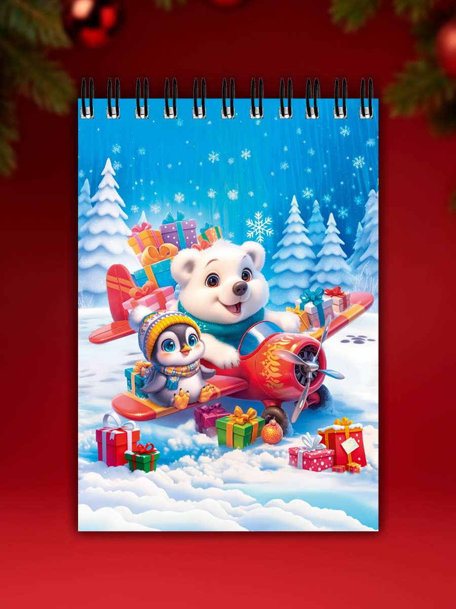 Блокнот Prof-Press Новогодние зверушки 32 лист. - фото 7