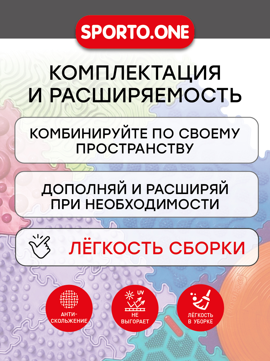 Коврик-пазл SPORTO.ONE Физкульт - фото 14