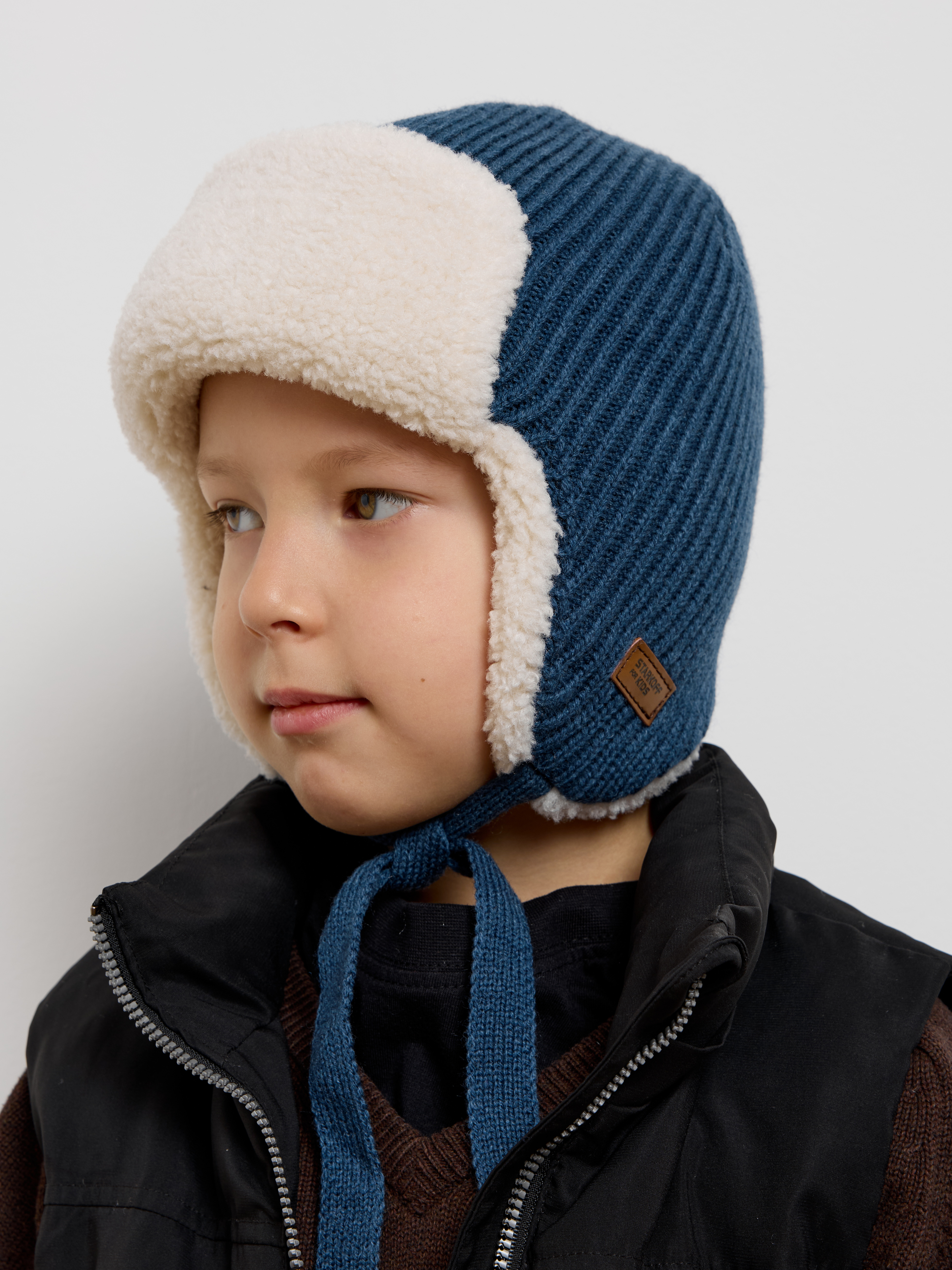 Шапка-ушанка Starkoff Kids Д301128 - фото 8