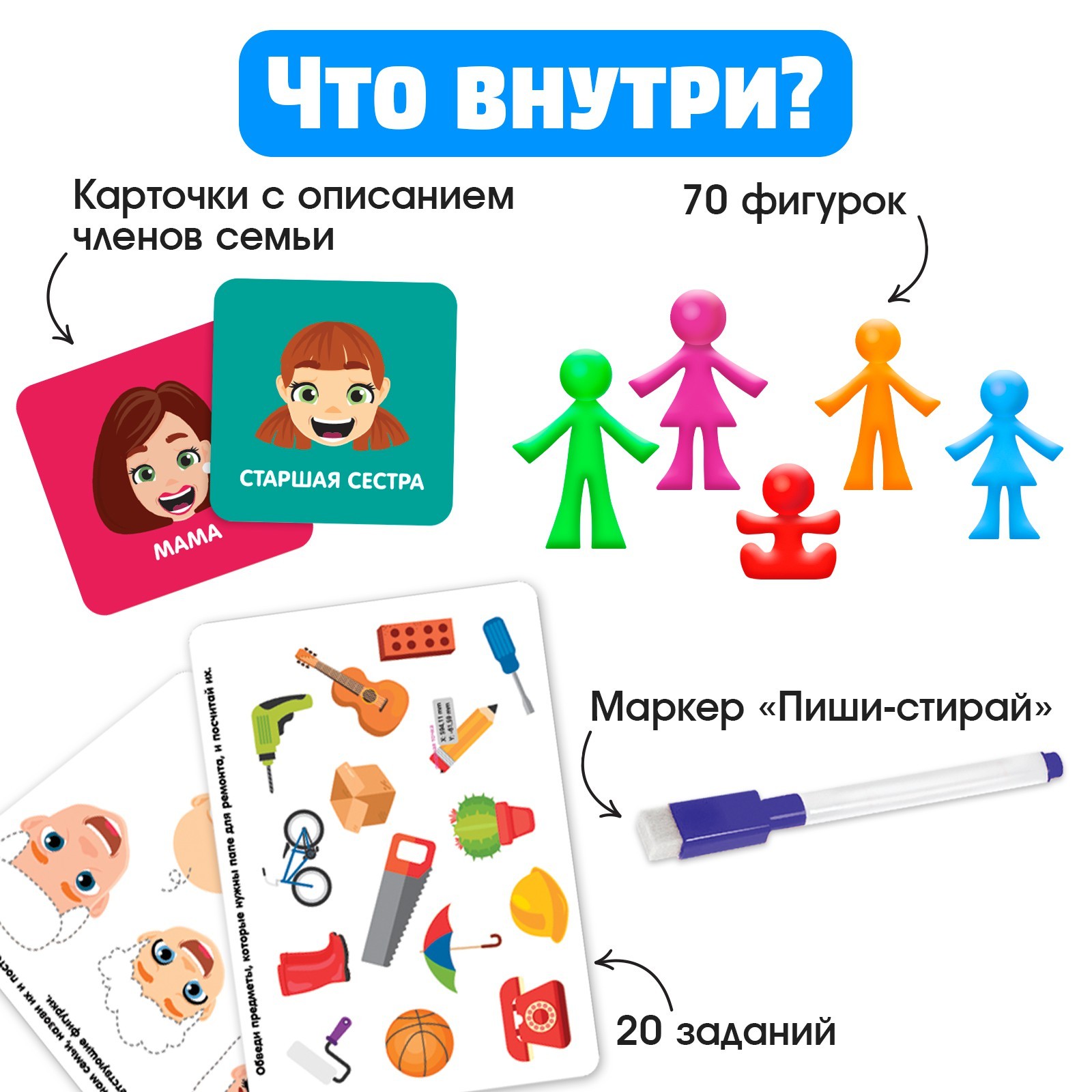 Игрушка IQ-ZABIAKA сортер Наша семья - фото 2