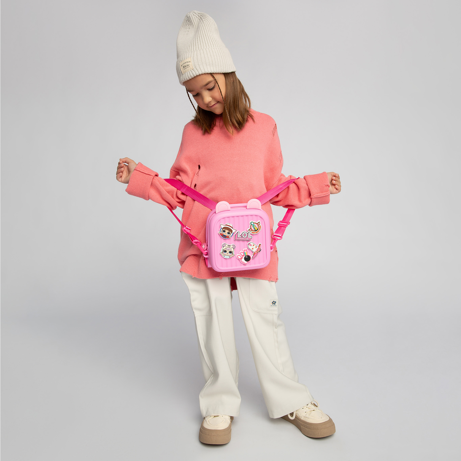 Рюкзак L.O.L. Surprise! розовый с ушками + джиббитсы - фото 12