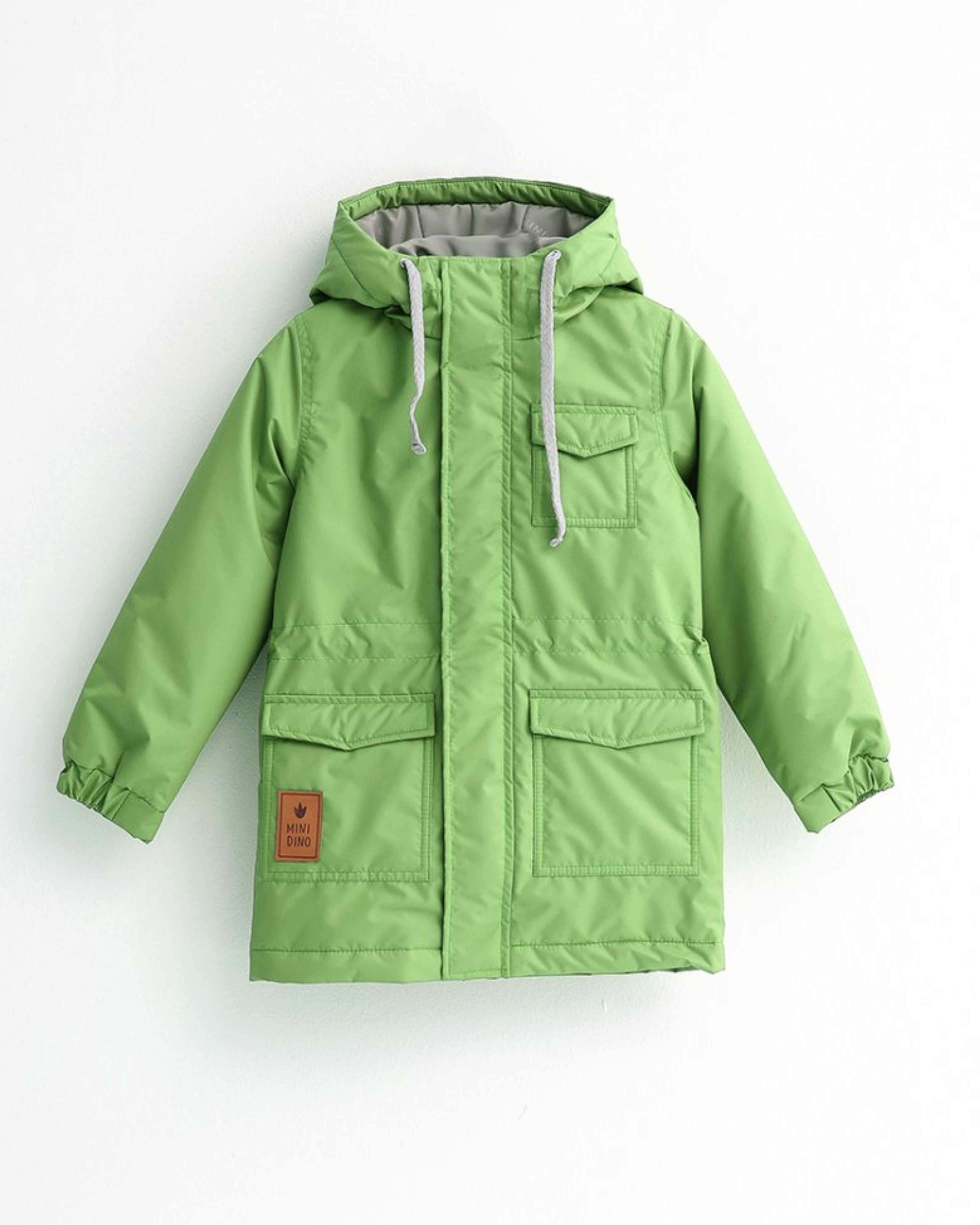 Парка MINIDINO В-К-001Парка демисезонная с 3 карманами трава - фото 1