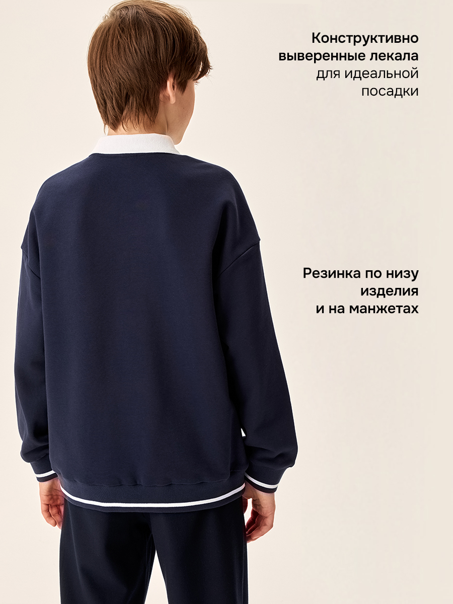 Свитшот NIKASTYLE 4ш70726 синий - фото 4