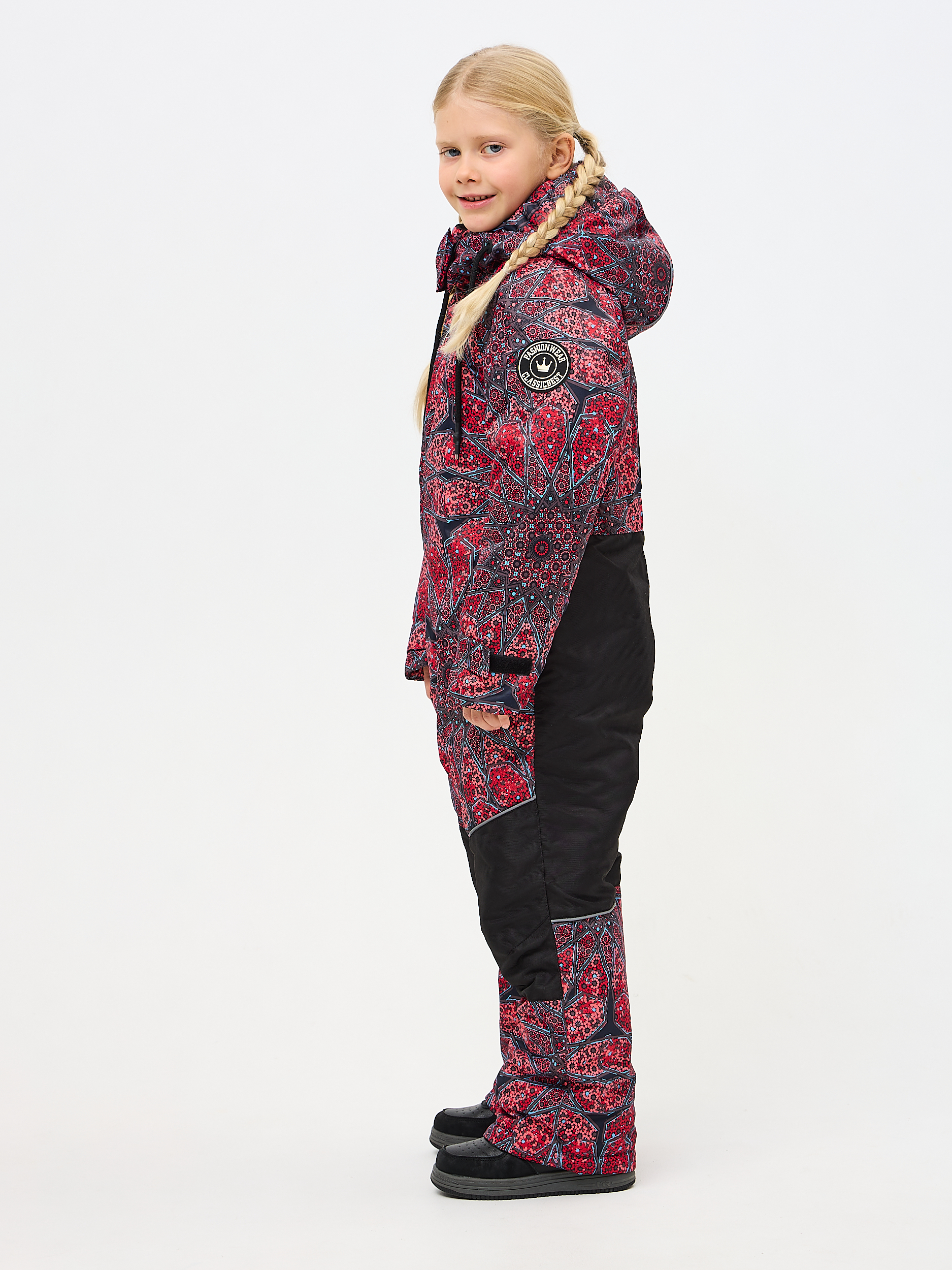 Комбинезон Kvartet 854 т.серый-красный - фото 2