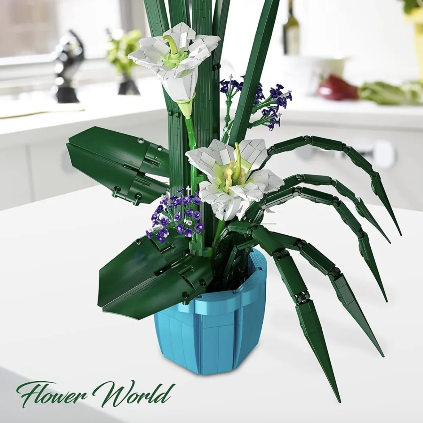 Конструктор Mould King Цветы Лилия в горшке - фото 10