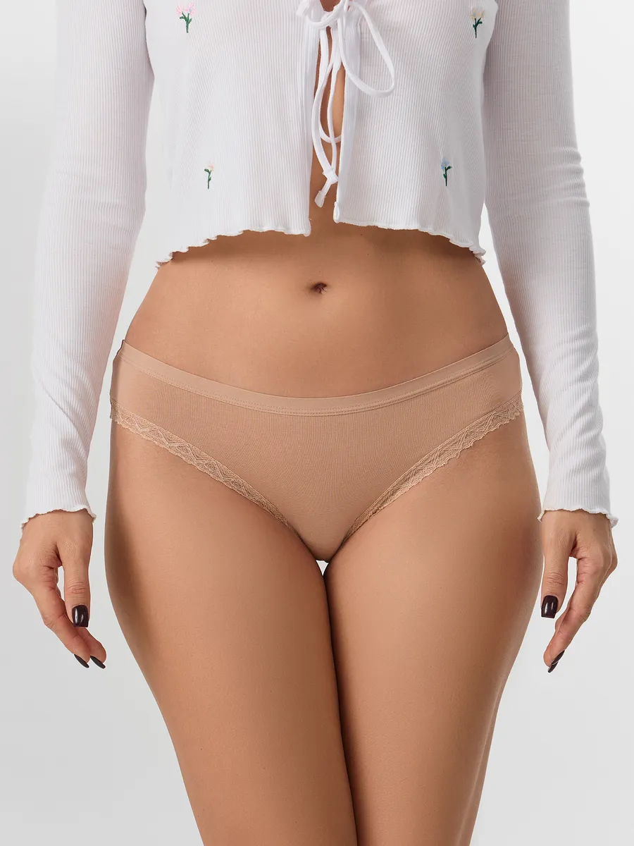 Трусы 3 шт Mark Formelle (Марк Формэль) 412281-3/телесный +цикорий +черный - фото 5