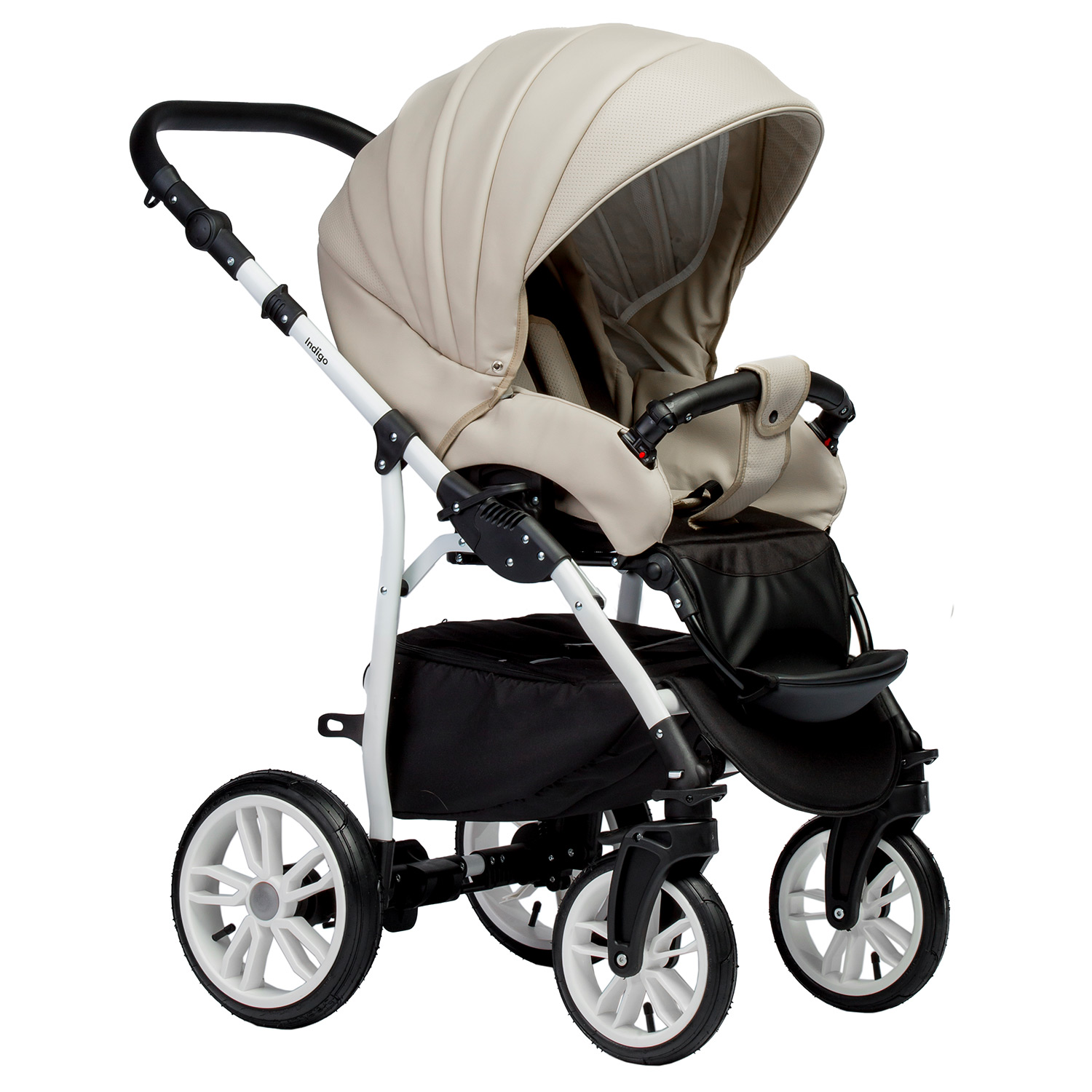 Коляска 2в1 Indigo Special 07светло-бежевый - фото 3