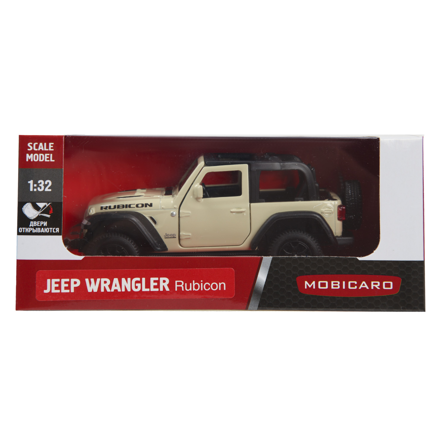 Автомобиль Mobicaro Jeep Rubicon Open Top 1:32 544060NT(B) - фото 2