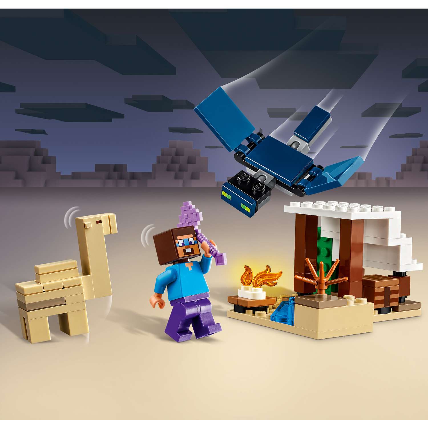 Конструктор LEGO Minecraft Экспедиция Стива по пустыне 75 дет. - фото 8