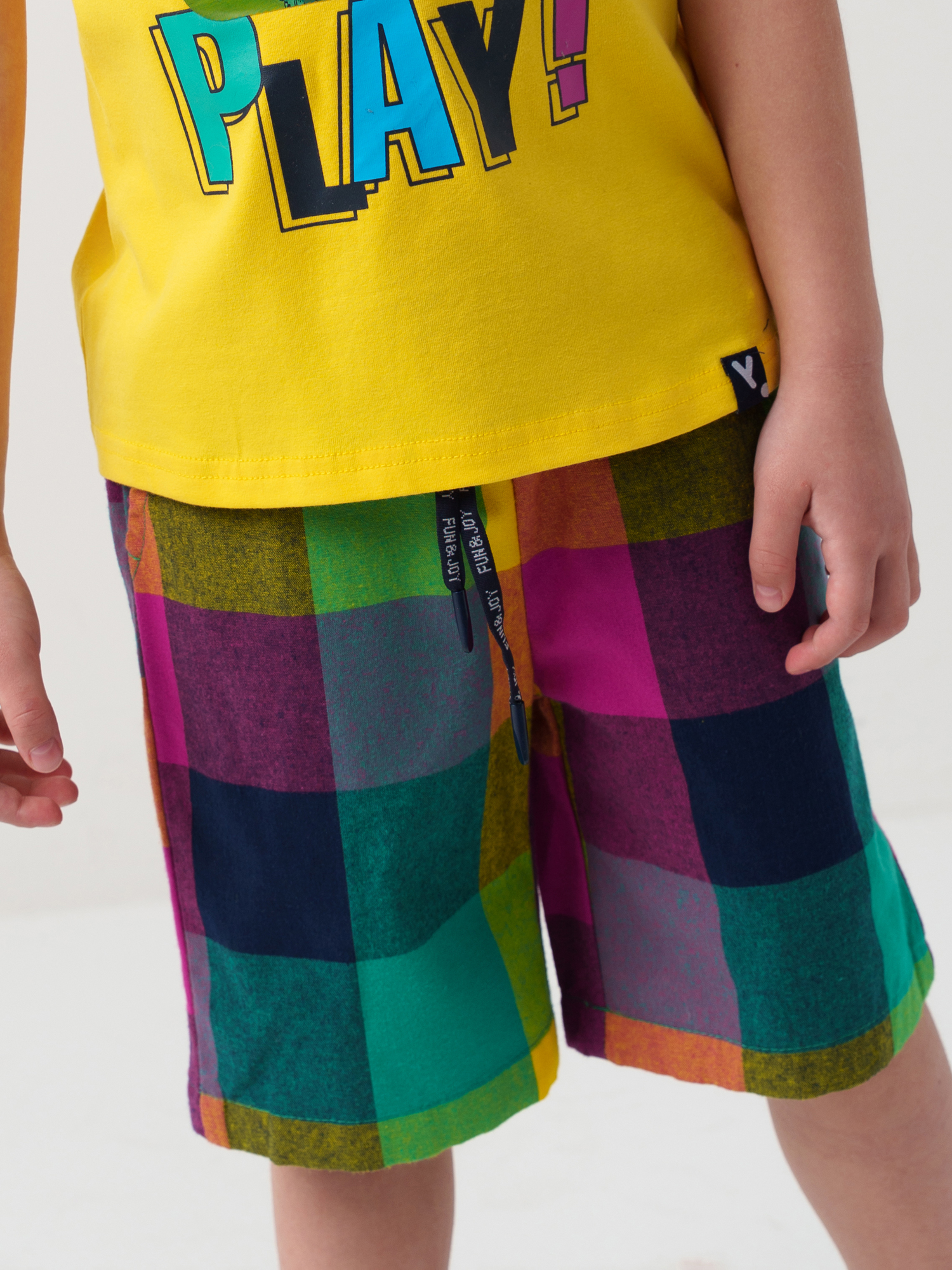 Изображение товара Детские шорты PlayToday 98 из хлопкового поплина с карманами и эластичным поясом Изображение товара Детские шорты PlayToday 98 из хлопкового поплина с карманами и эластичным поясом