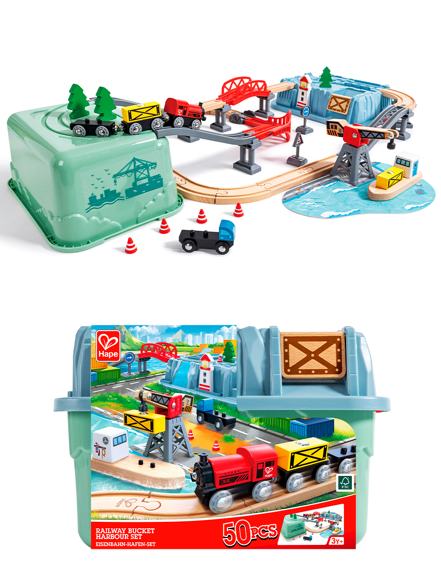 Набор железнодорожный Hape E8769_HP - фото 1