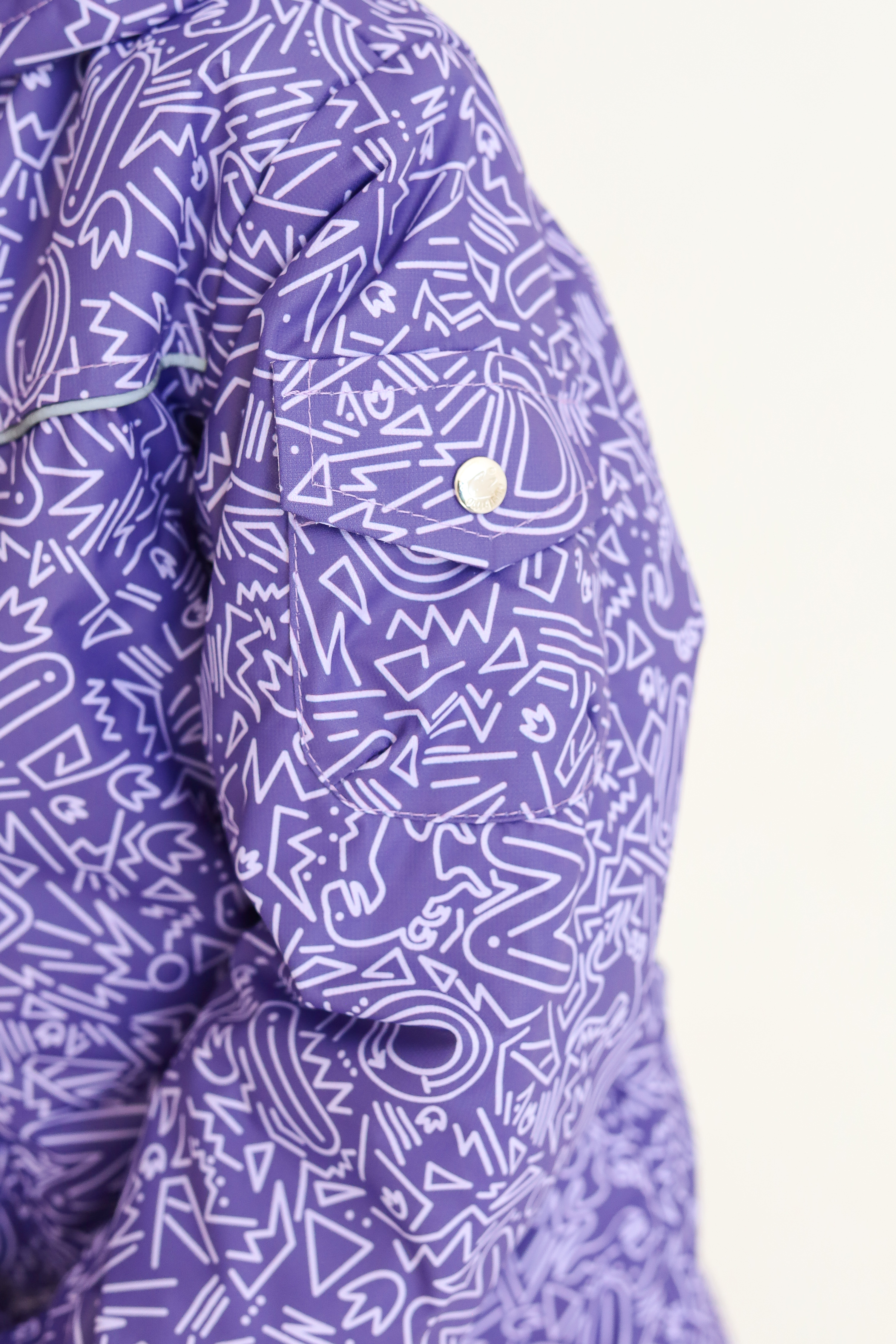 Комбинезон MINIDINO B-KOM-002/2Комбинезон детский зимний Дино принт Дудл виноград - фото 10