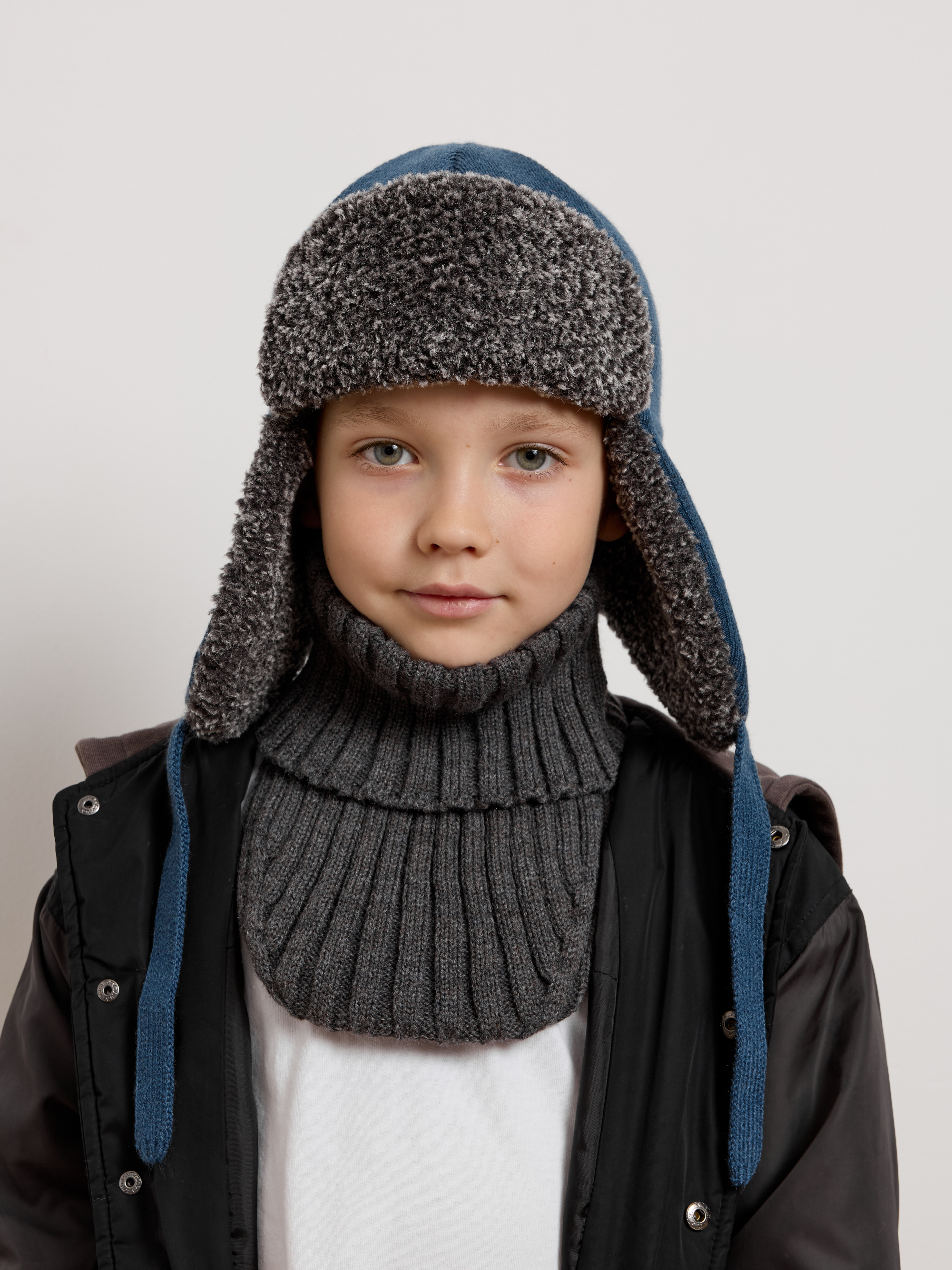 Шапка-ушанка Starkoff Kids Д500928/03 - фото 13