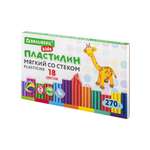 Пластилин Brauberg восковой 18 цв.