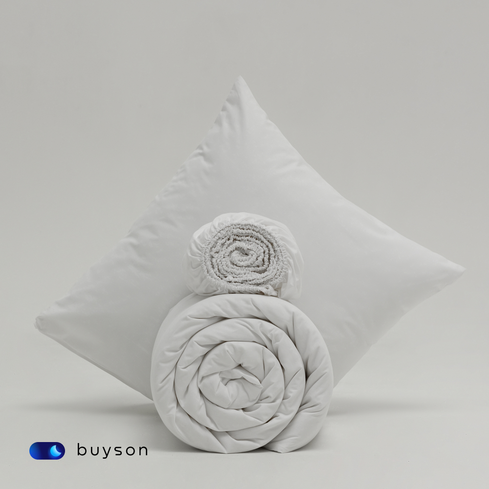 Простыня buyson BuyDream 140 x 200 см на резинке 1 шт. - фото 7