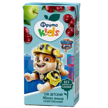 Сок ФрутоKids яблоко-вишня осветленный 0.2л с 5месяцев