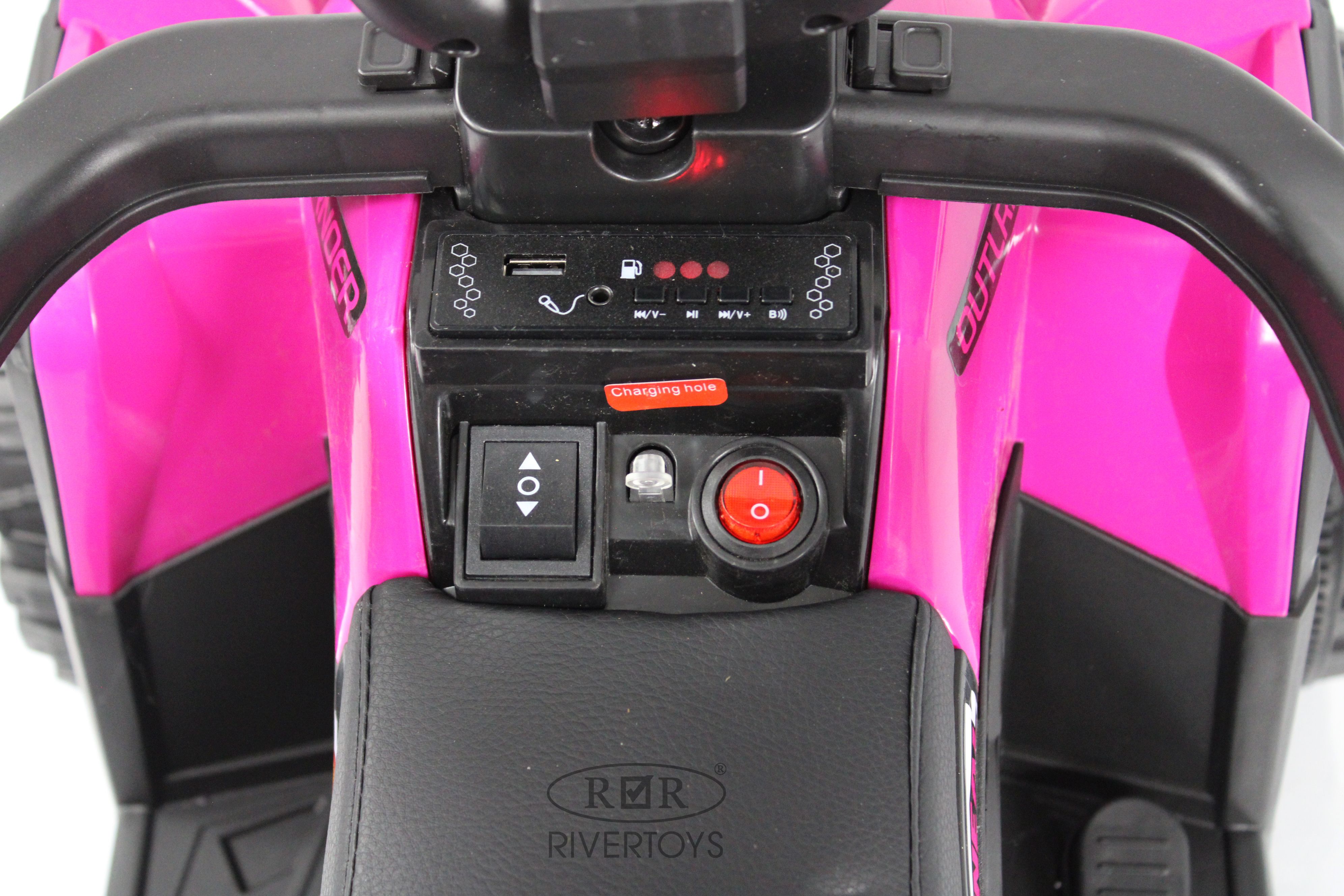 Электромобиль RIVERTOYS F003FF Pink - фото 10