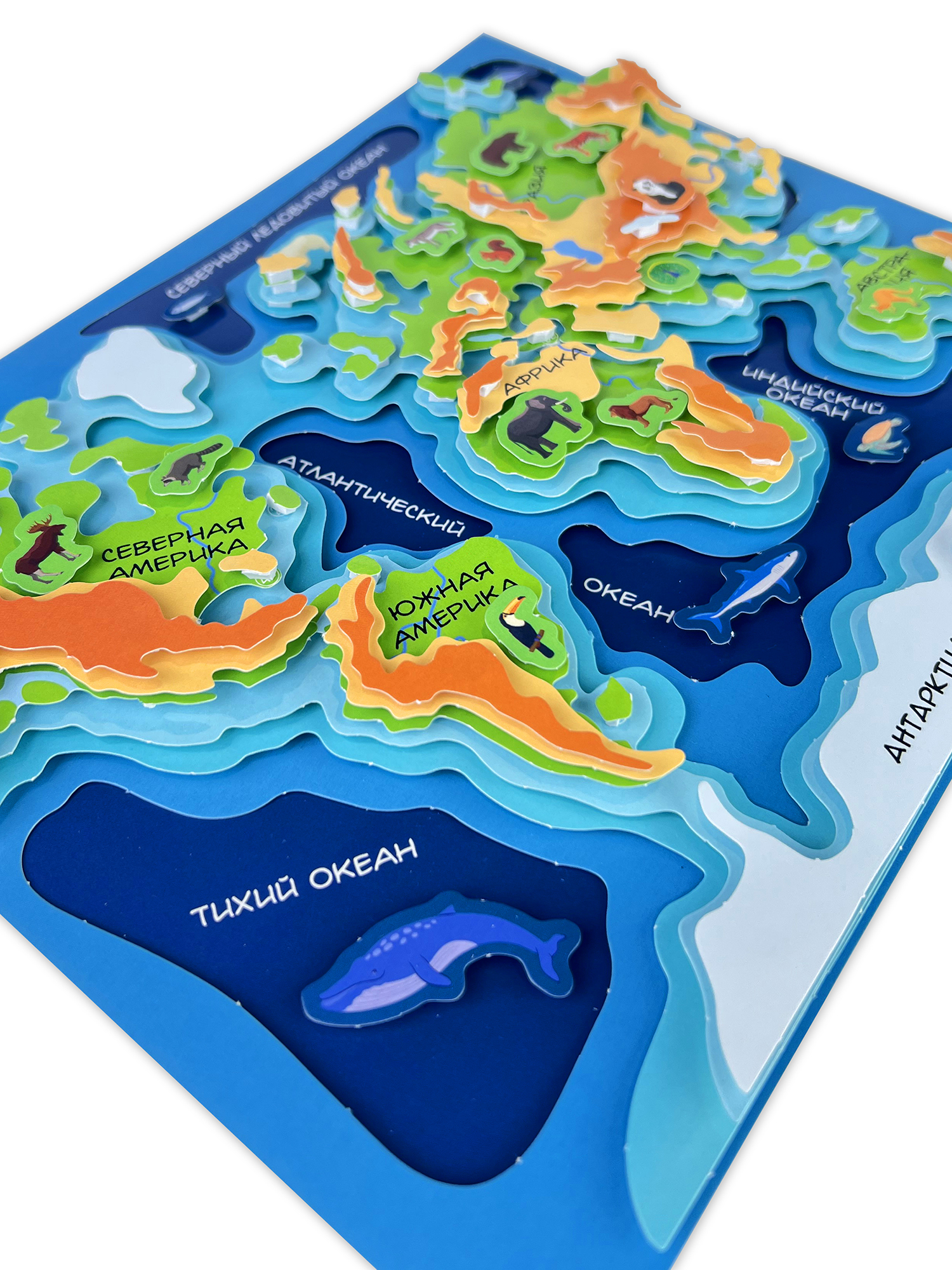Набор для творчества Дрофа-Медиа аппликация Карта мира - фото 6