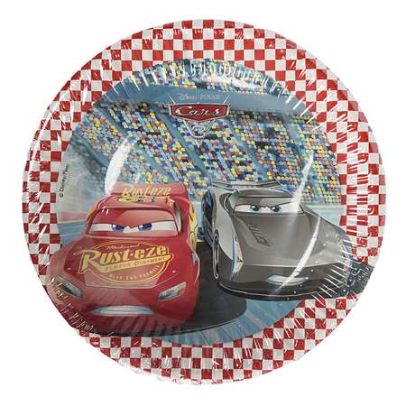 Бумажные тарелки Cars 3 20 см 8 шт