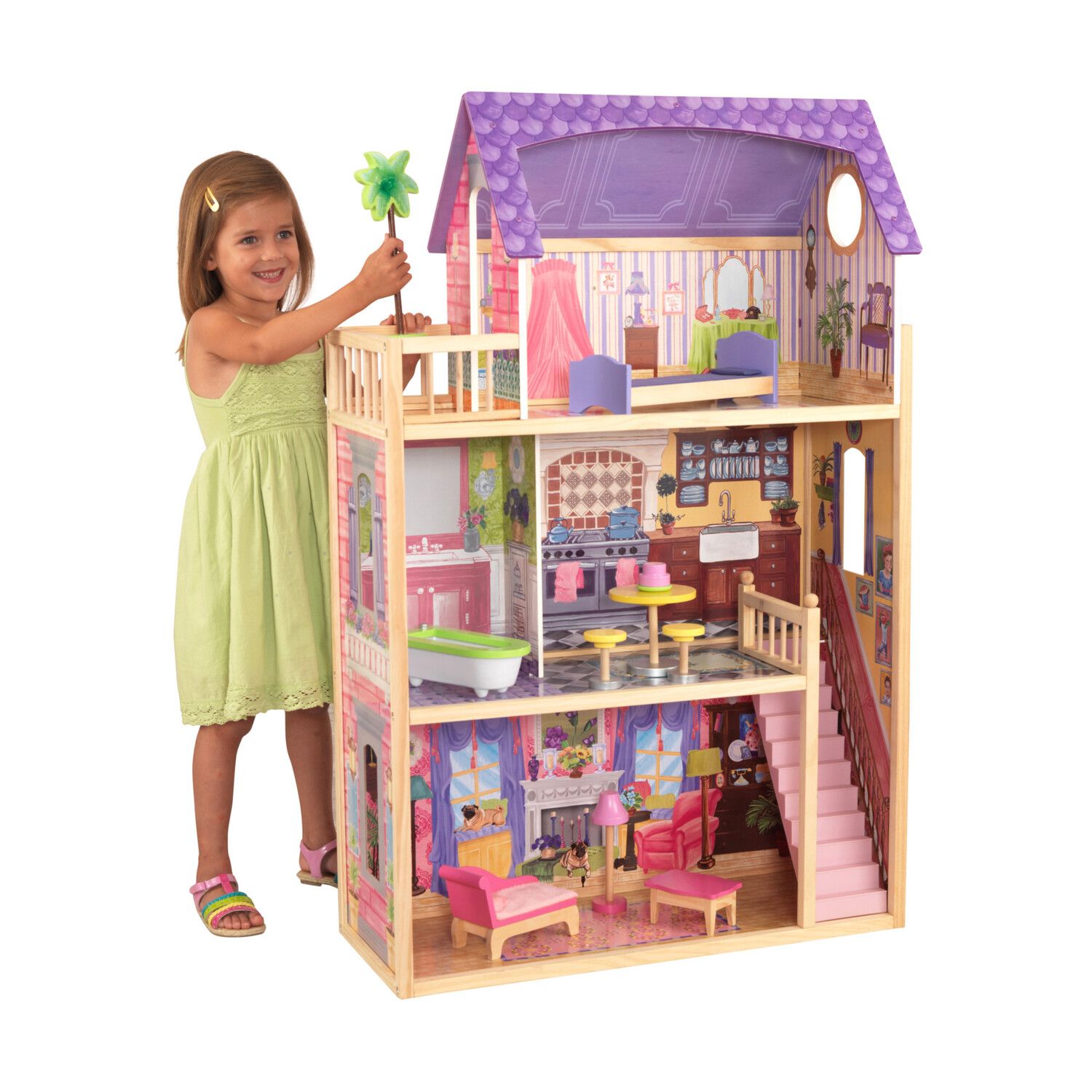 Домик для кукол KidKraft с мебелью 65092_KE - фото 10