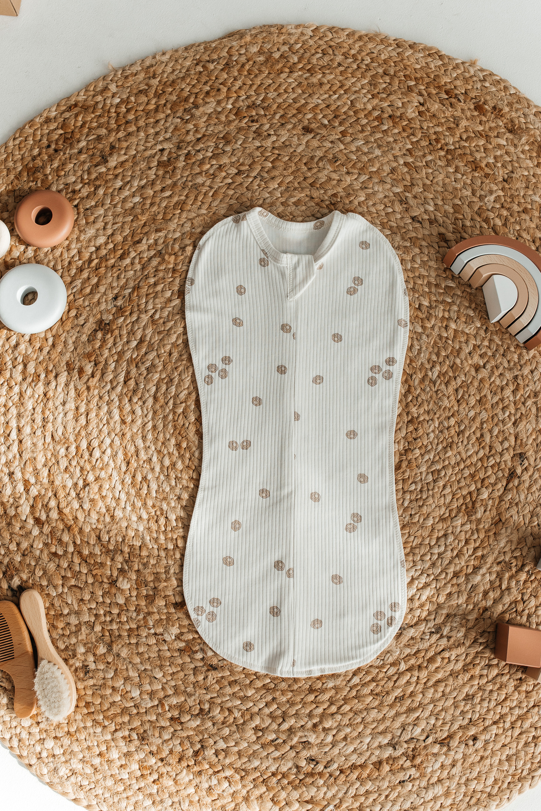 Конверт пеленальный (кокон) TOPOTUSHKI бежевый - фото 13