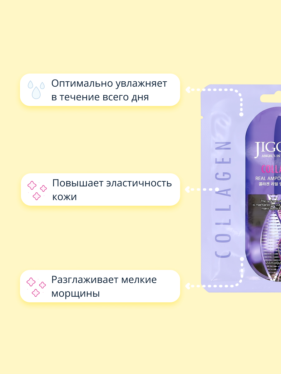 Маска тканевая Jigott Восстанавливающая - фото 3