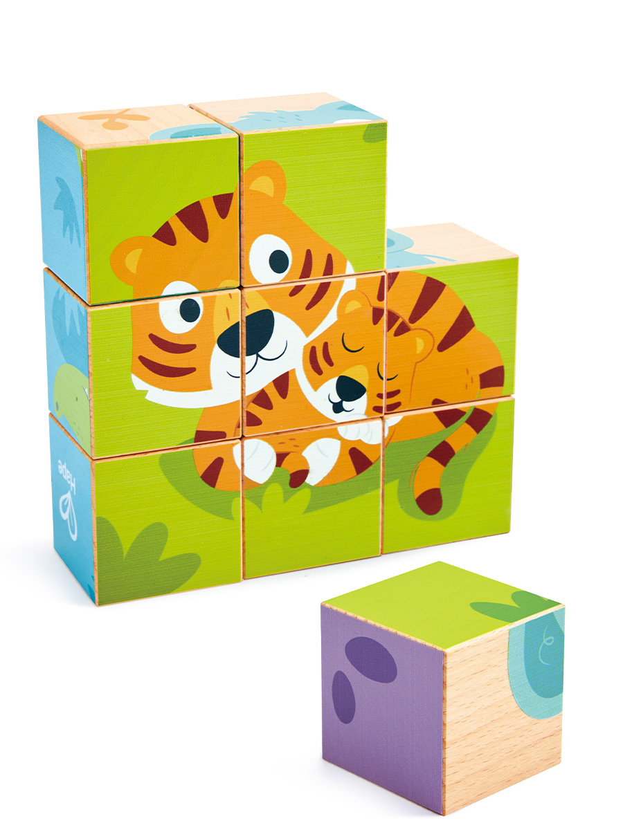 Игрушка Hape кубики Дикие животные - фото 2