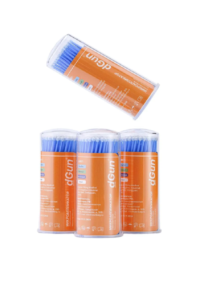 Микробраши 100 штук dGun dentist Regular - фото 2