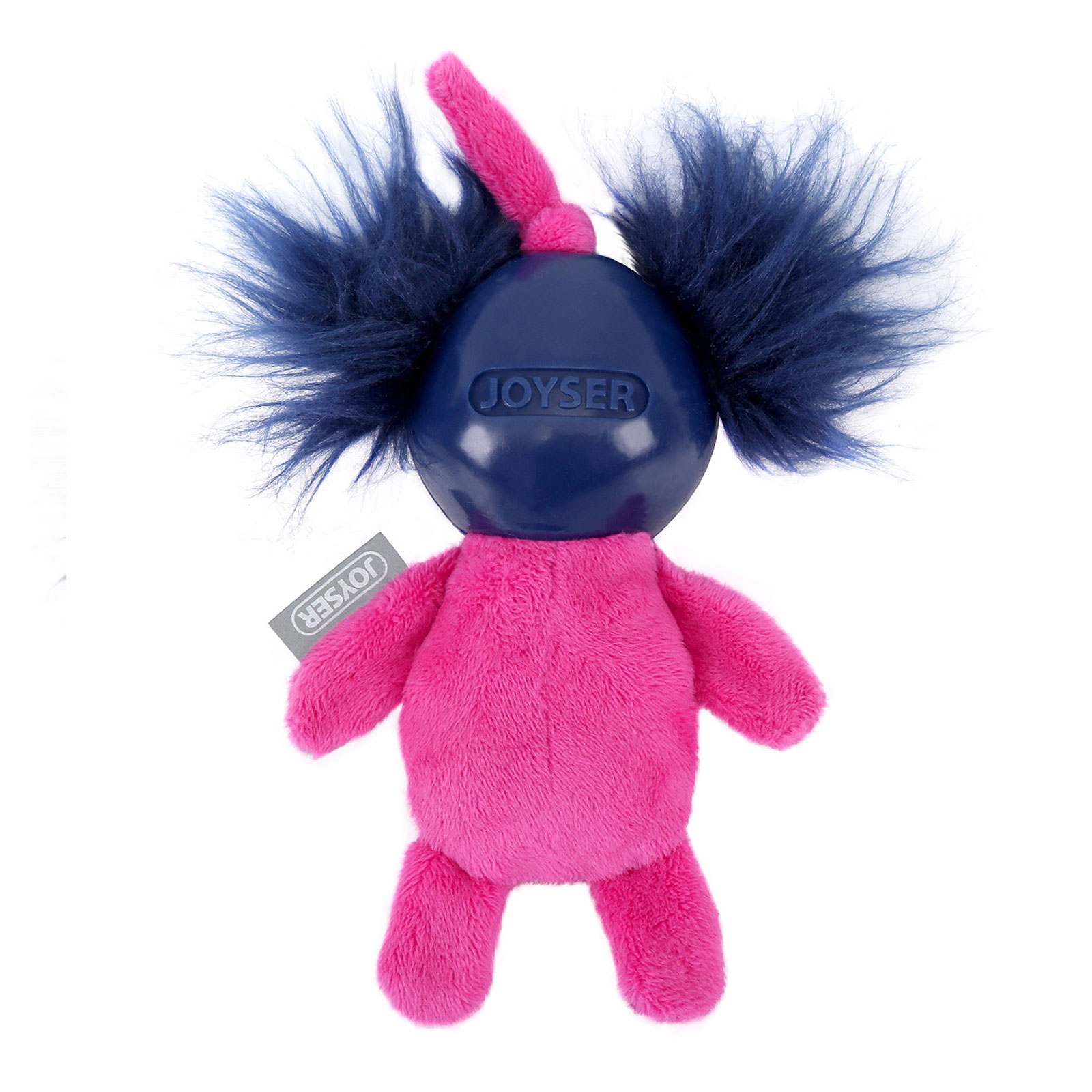 Игрушка для собак JOYSER Puppy Белка в резиновом шлеме с пищалкой S 14см Розовая - фото 2