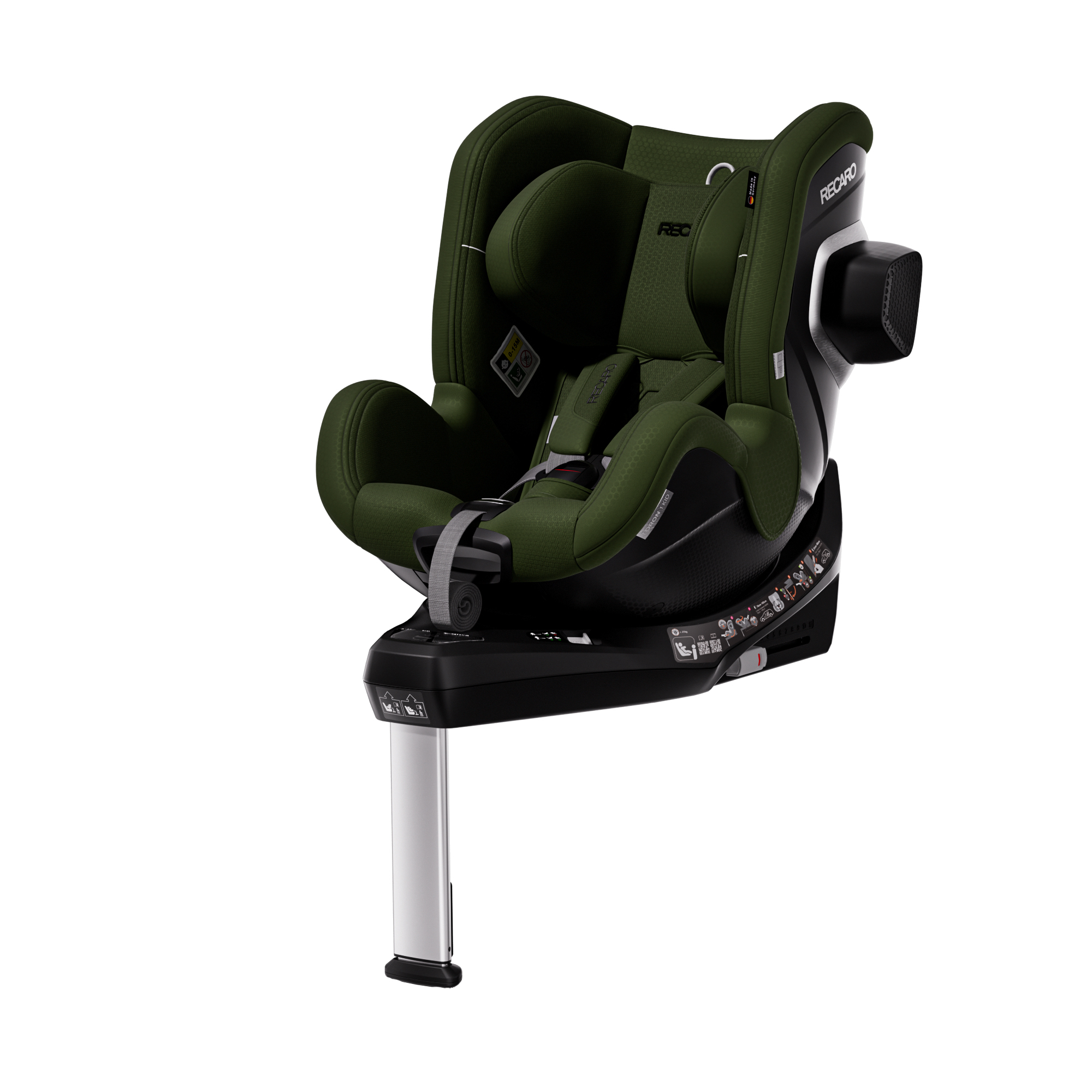 Автокресло Recaro Toron 1 Kid Isofix 0+/1 (0-18 кг) зеленый - фото 6