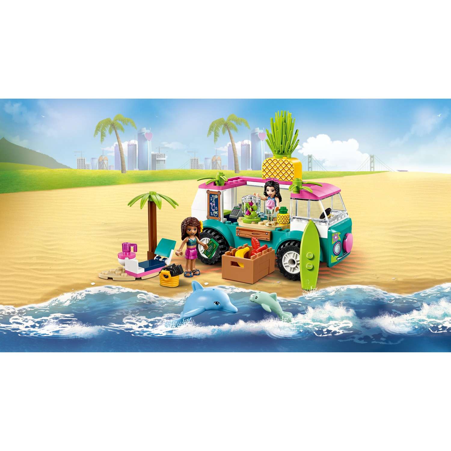 Конструктор LEGO Friends Фургон-бар приготовления сока блочный - фото 9