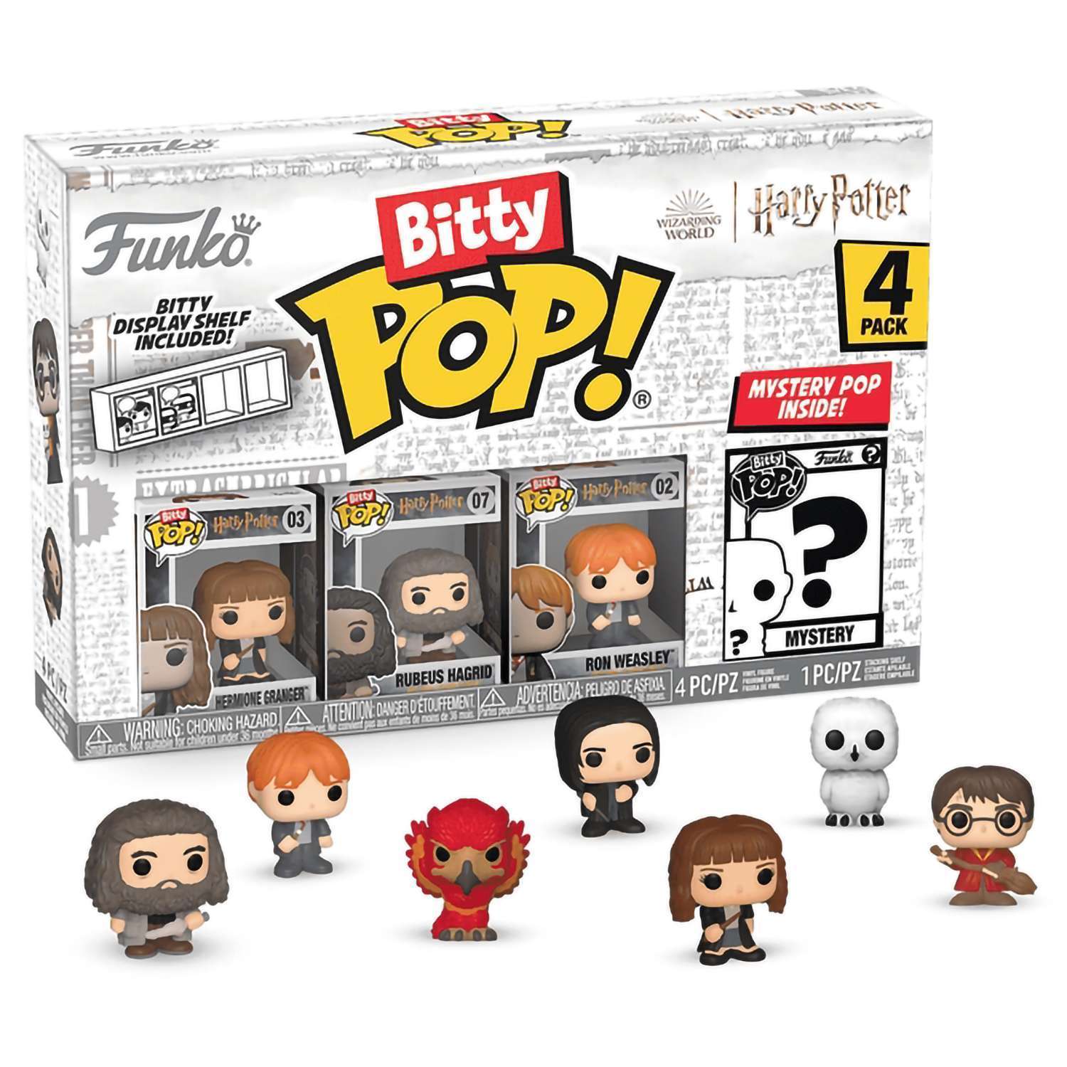 Изображение товара Фигурка Funko Bitty POP! Гарри Поттер Hermione+Hagrid+Ron+Mystery (4 шт.)