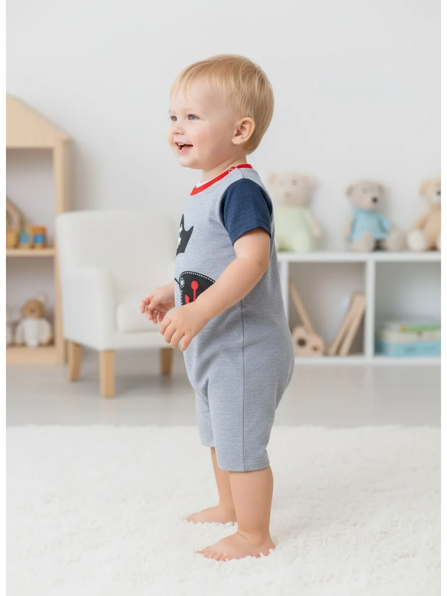 Песочник Linas baby 836-9G-Серый-Меланж - фото 3