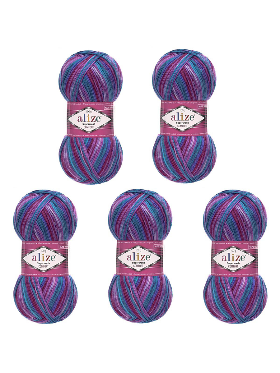 Пряжа Alize 100г 420м 5шт - фото 5