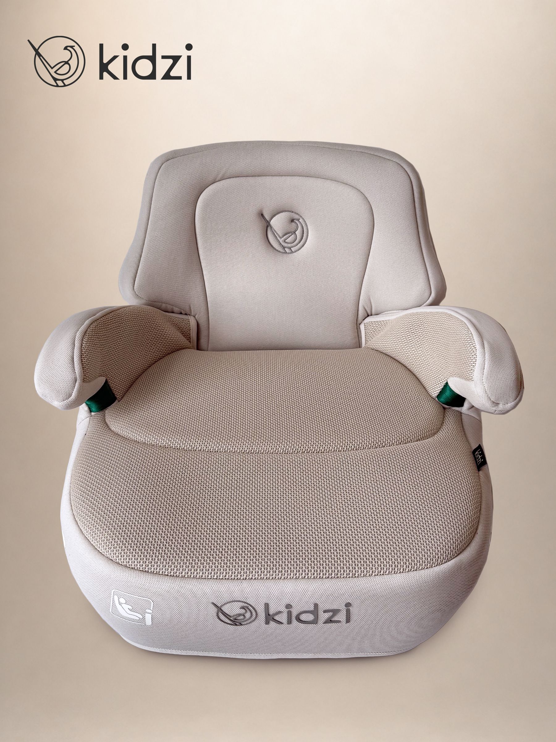 Автокресло Kidzi Bro i-SIZE со спинкой Isofix 3 (22-36 кг) бежевый - фото 13