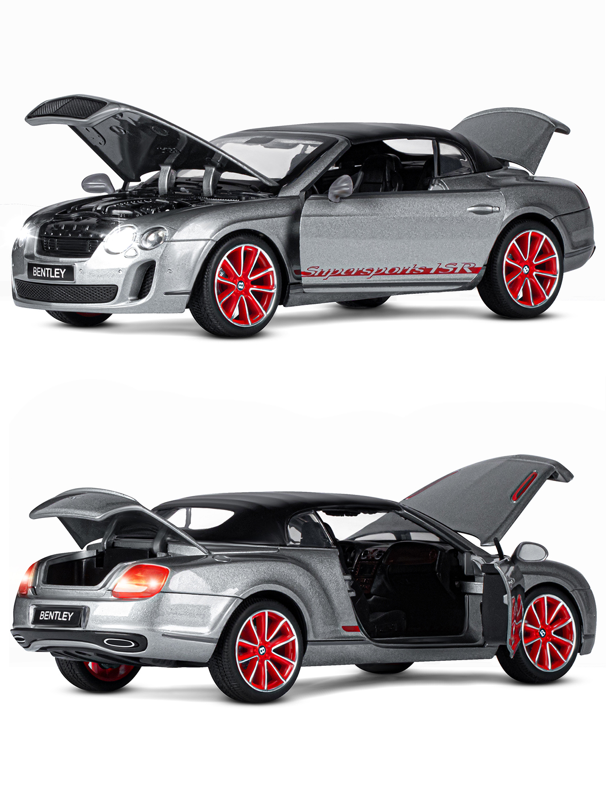 Автомобиль АВТОпанорама Bentley Continental Supersports ISR 1:24 JB1251021 - фото 8
