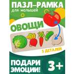 Игрушка Нескучные игры рамка-вкладыш Овощи
