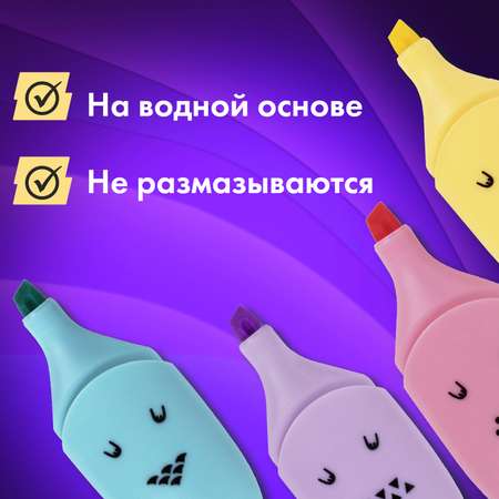 Текстовыделители Brauberg 6 цв.