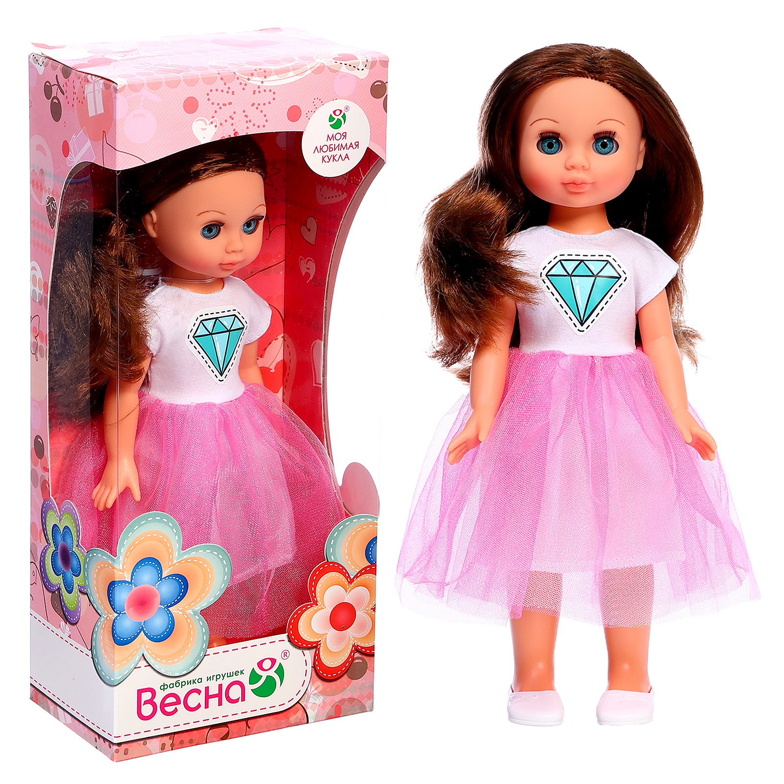 Кукла классическая ВЕСНА Эля модница высота 30 см 5051331 - фото 1