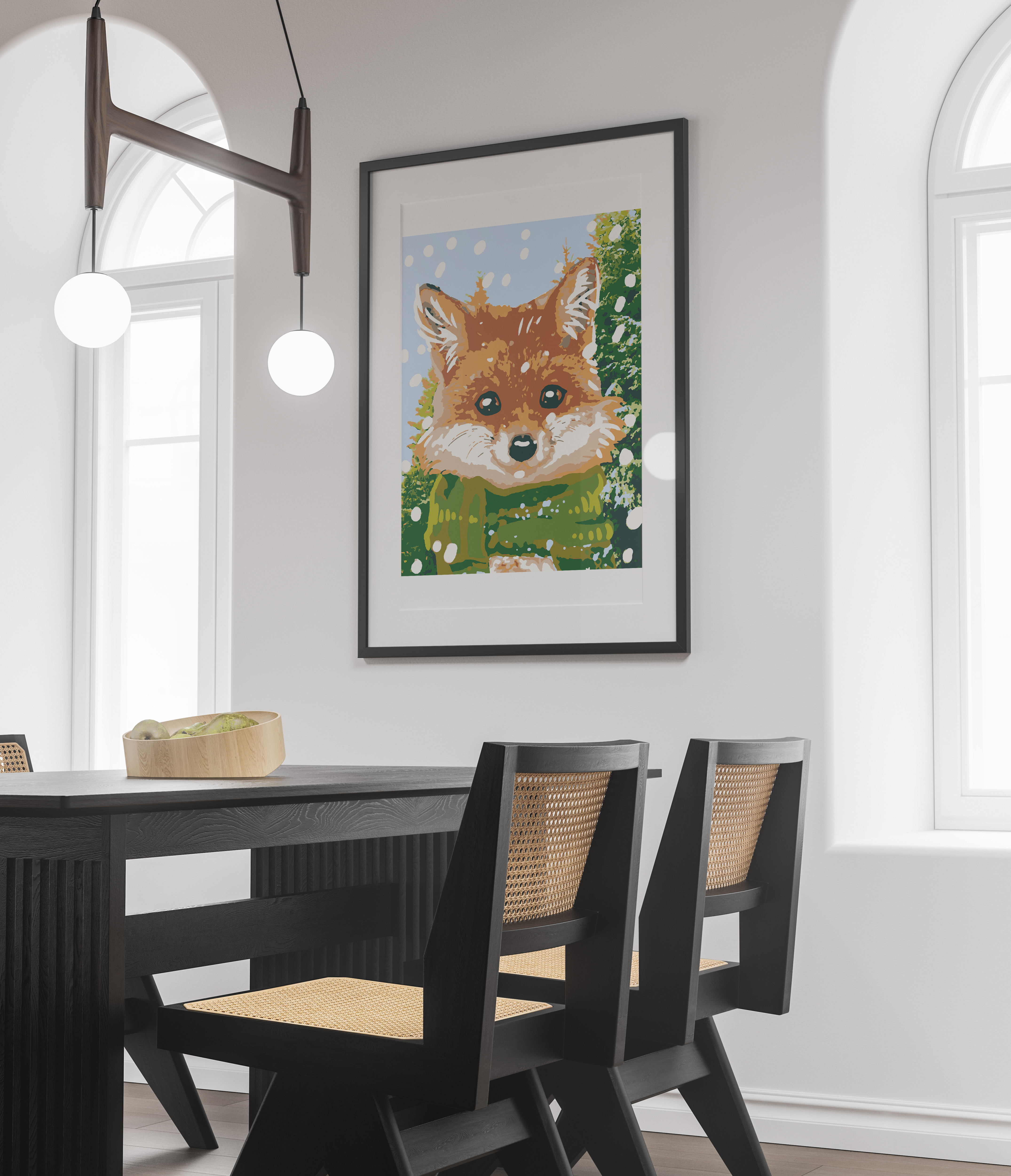 Картина по номерам Selfica Зимняя лисичка - фото 2